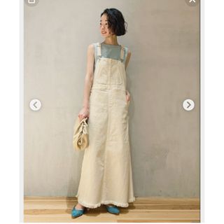 プラージュ(Plage)のhealthy denim サロペットスカート(ロングスカート)