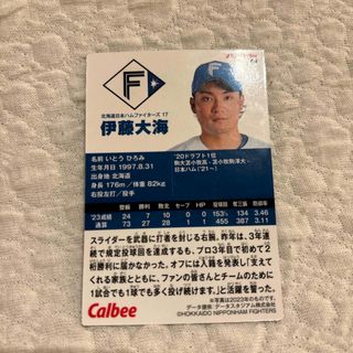 ホッカイドウニホンハムファイターズ(北海道日本ハムファイターズ)の伊藤大海　エラーカード(シングルカード)