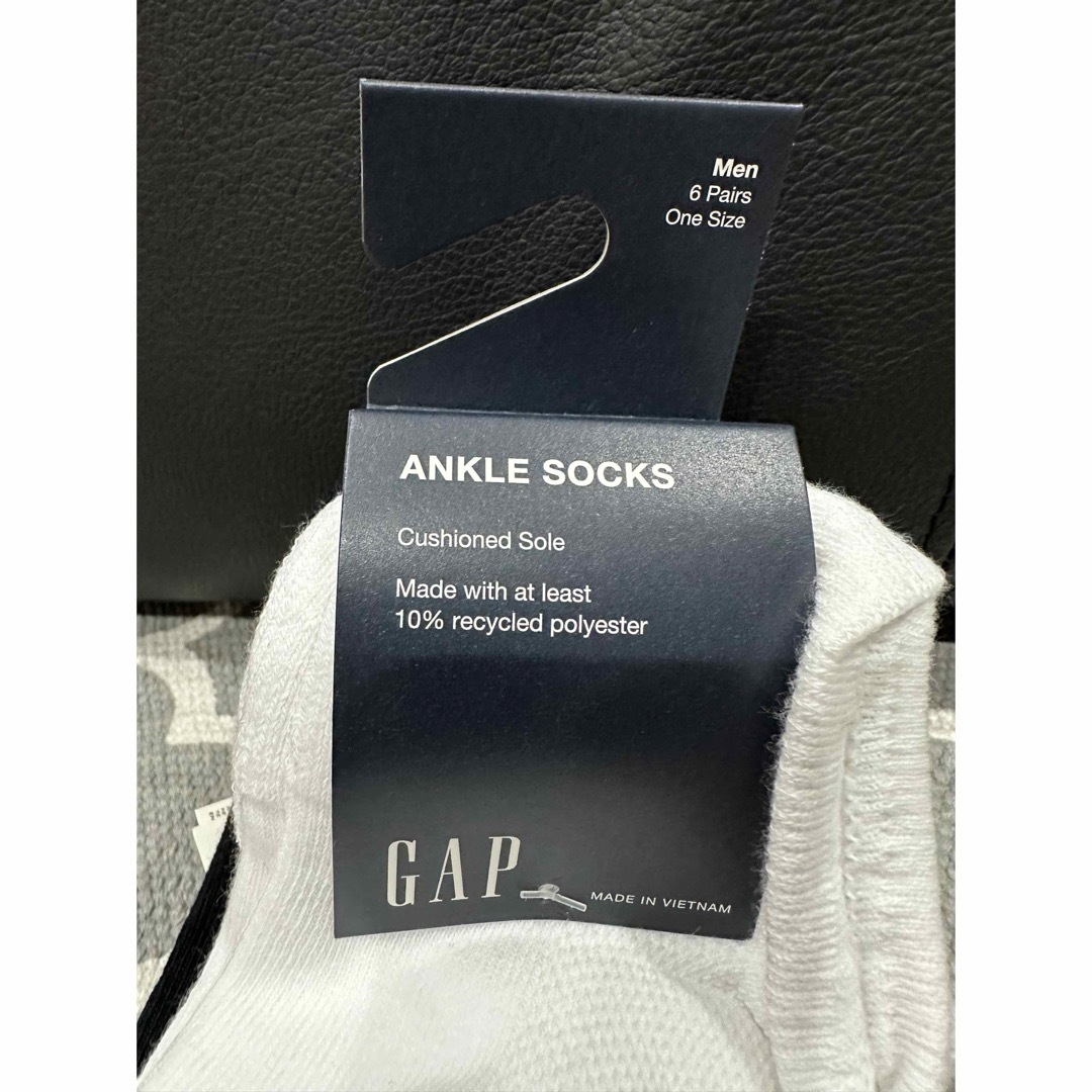 GAP(ギャップ)の1992 新品　GAP fit カラーブロック　アンクル　ソックス　6足セット メンズのレッグウェア(ソックス)の商品写真