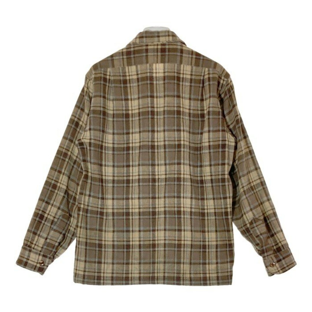 PENDLETON(ペンドルトン)の★PENDLETON ペンドルトン 70s ウールシャツ ビンテージ USA製 ブラウン sizeM メンズのトップス(シャツ)の商品写真