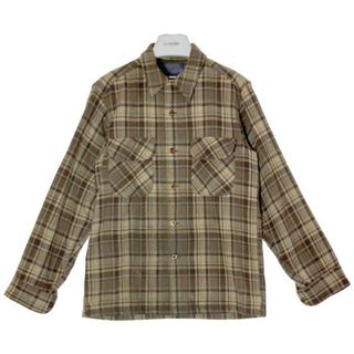 ペンドルトン(PENDLETON)の★PENDLETON ペンドルトン 70s ウールシャツ ビンテージ USA製 ブラウン sizeM(シャツ)