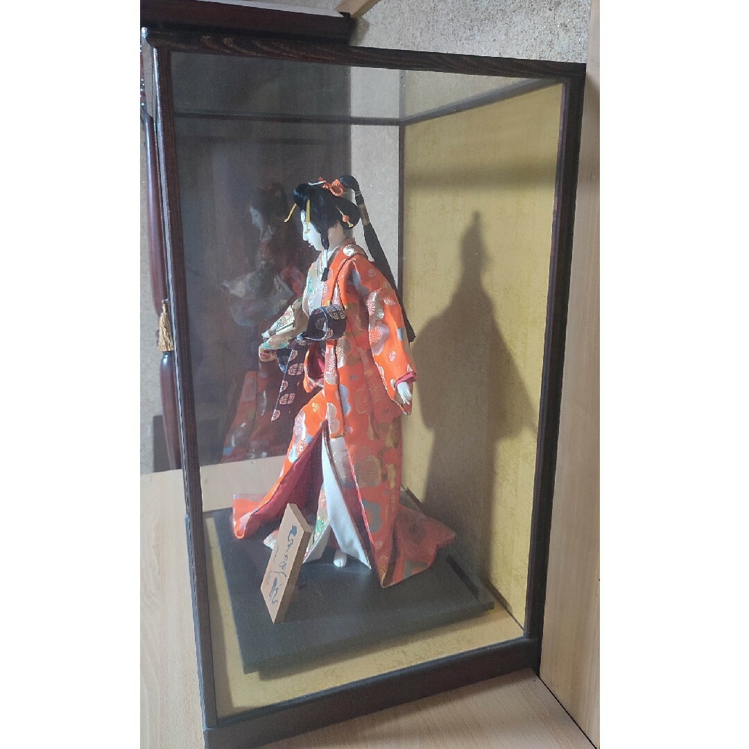 日本人形 芸者　※ガラスケース付属あり/なし対応 ハンドメイドのぬいぐるみ/人形(人形)の商品写真