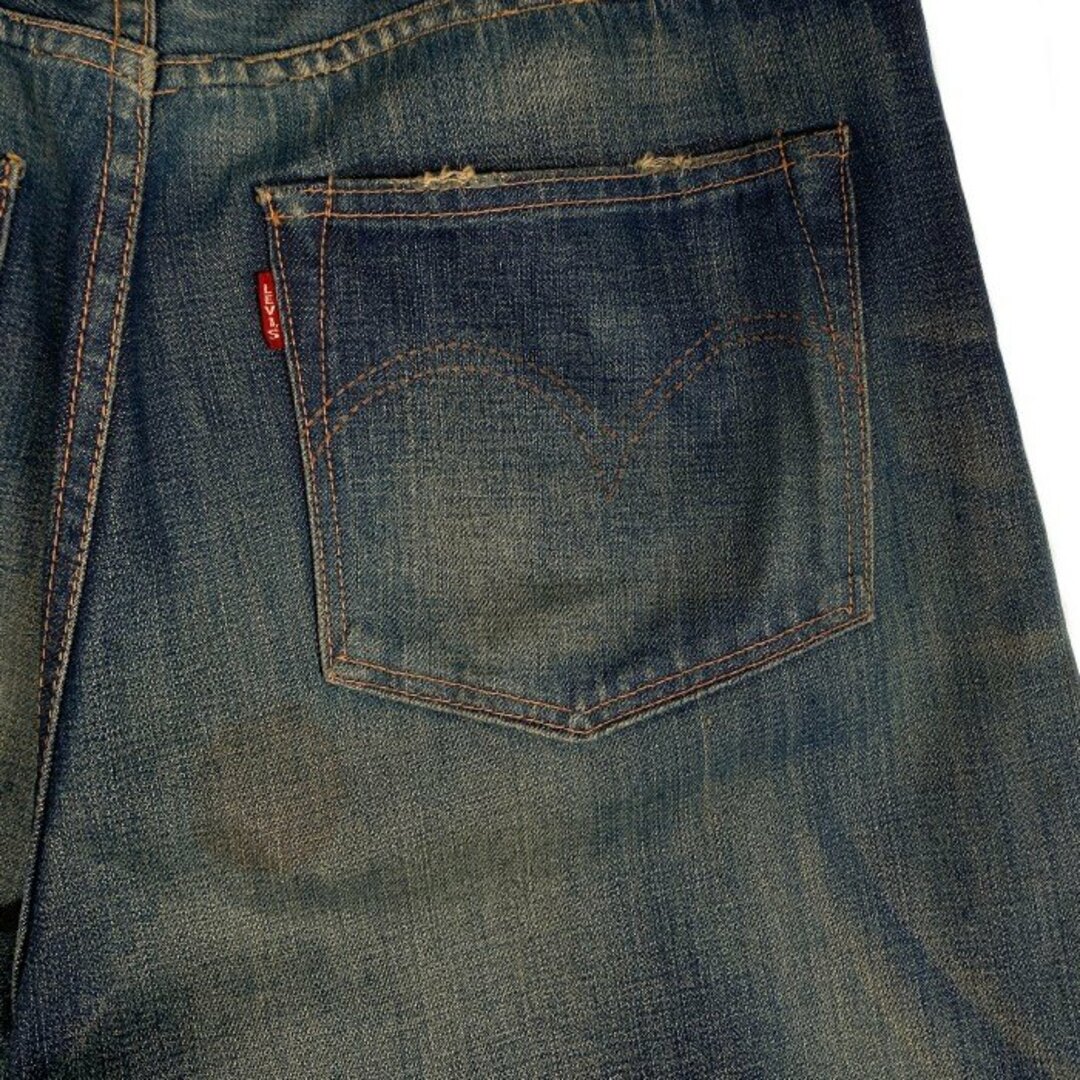 Levi's(リーバイス)のLEVI'S リーバイス S501XX 44501 大戦モデル復刻 デニムパンツ インディゴ ダメージ リペア Size 34 メンズのパンツ(デニム/ジーンズ)の商品写真