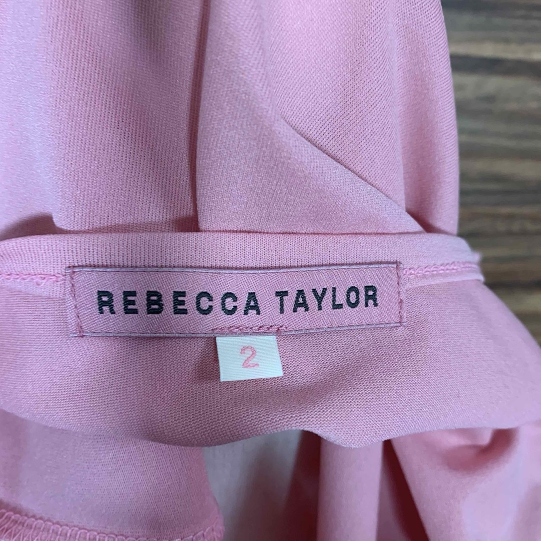 Rebecca Taylor(レベッカテイラー)のレベッカテイラー ワンピース サイズ2 M相当 ピンク キャミソール 袖無し レディースのワンピース(ひざ丈ワンピース)の商品写真