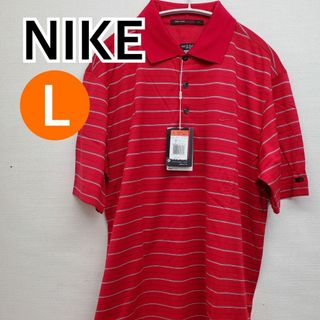 ナイキ(NIKE)の【新品】NIKE トップス ポロシャツ 半袖 レッド系 メンズ L【CT242】(ポロシャツ)