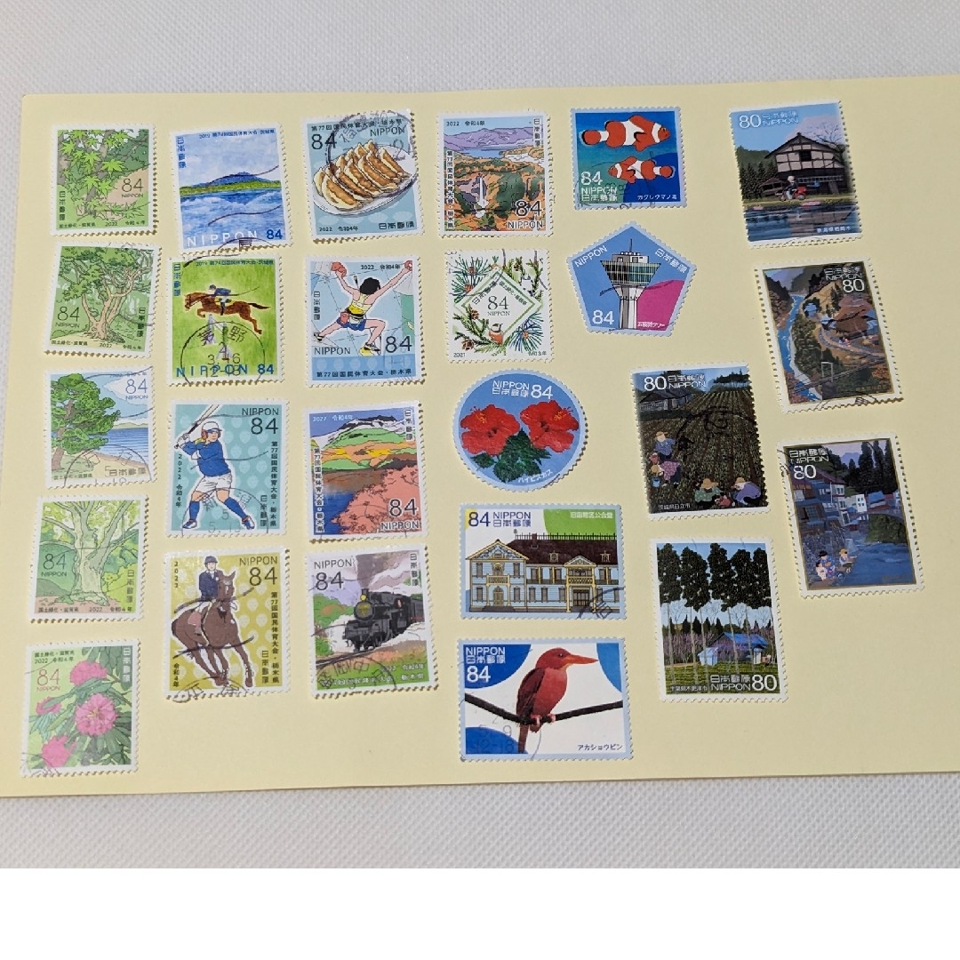 使用済み切手　ふるさと切手100種　R-4 エンタメ/ホビーのコレクション(使用済み切手/官製はがき)の商品写真