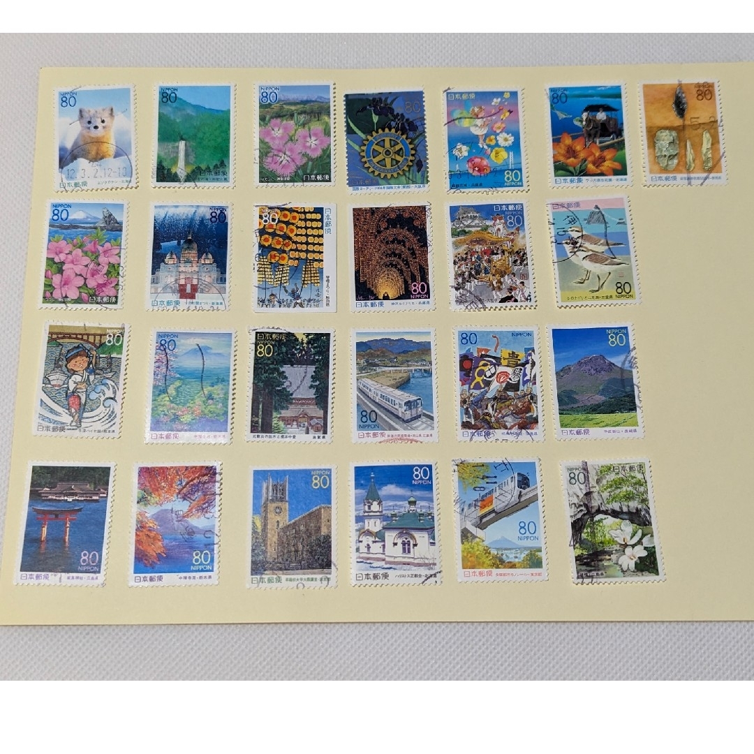 使用済み切手　ふるさと切手100種　R-4 エンタメ/ホビーのコレクション(使用済み切手/官製はがき)の商品写真