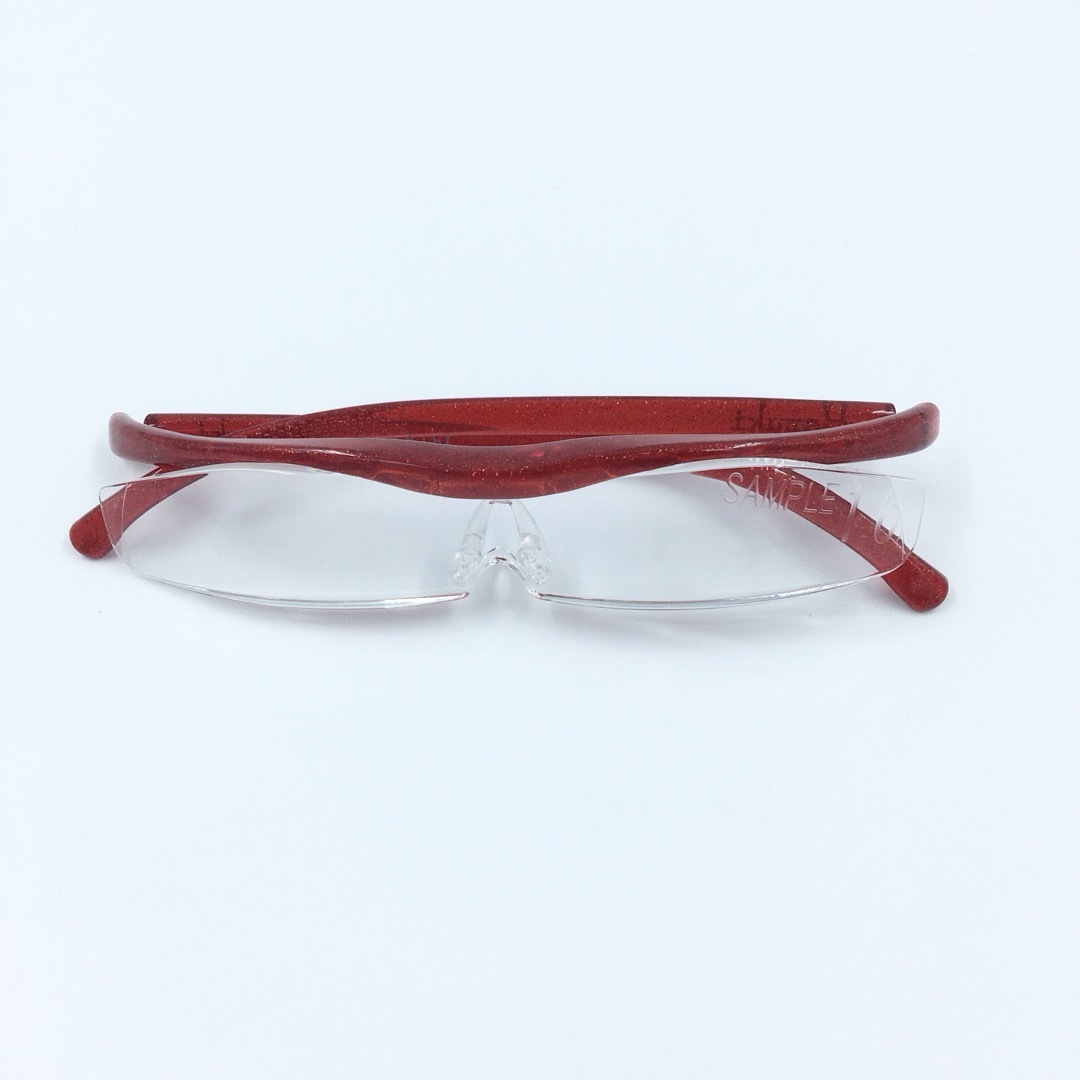 Hazuki(ハズキ)のハズキルーペ　クール　ルビー　レンズカラー　1.6倍 レディースのファッション小物(サングラス/メガネ)の商品写真