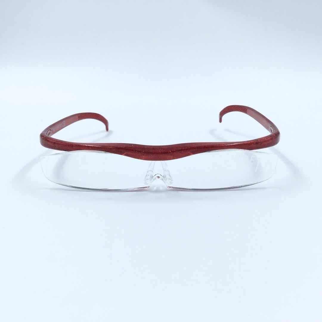 Hazuki(ハズキ)のハズキルーペ　クール　ルビー　レンズカラー　1.6倍 レディースのファッション小物(サングラス/メガネ)の商品写真