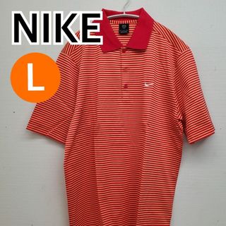 ナイキ(NIKE)の【新品】NIKE トップス ポロシャツ 半袖 レッド系 メンズ L【CT241】(ポロシャツ)