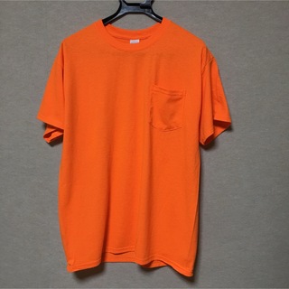 ギルタン(GILDAN)の新品 GILDAN ギルダン 半袖Tシャツ ポケット付き セーフティオレンジ L(Tシャツ/カットソー(半袖/袖なし))