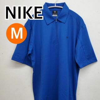 ナイキ(NIKE)の【新品】NIKE トップス ポロシャツ 半袖 ブルー系 メンズ M【CT243】(ポロシャツ)
