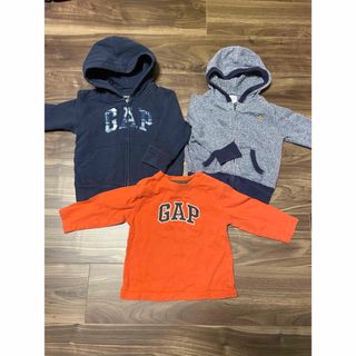 ベビーギャップ(babyGAP)のbabyGAPパーカー・ロンT3点セット＋パンツ 90サイズ(ジャケット/上着)