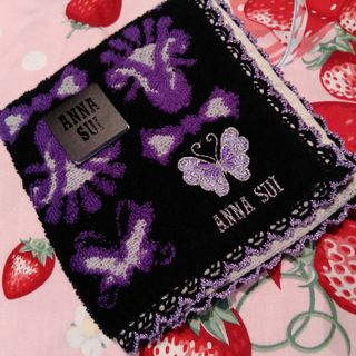 アナスイ(ANNA SUI)の💜ANNA SUI🦋アナスイ💜タオルハンカチ🦋ハンカチ💜(ハンカチ)