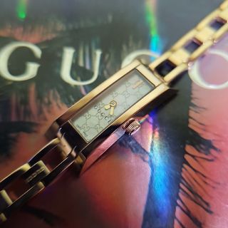 グッチ(Gucci)の⭐【超美品希少レア】グッチGUCCI.110Gゴールド腕時計(新品電池稼働品)(腕時計)