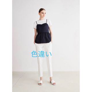 ボーダーズアットバルコニー(BORDERS at BALCONY)のボーダーズアットバルコニー　ペプラムTシャツ　トップス　38(Tシャツ(半袖/袖なし))