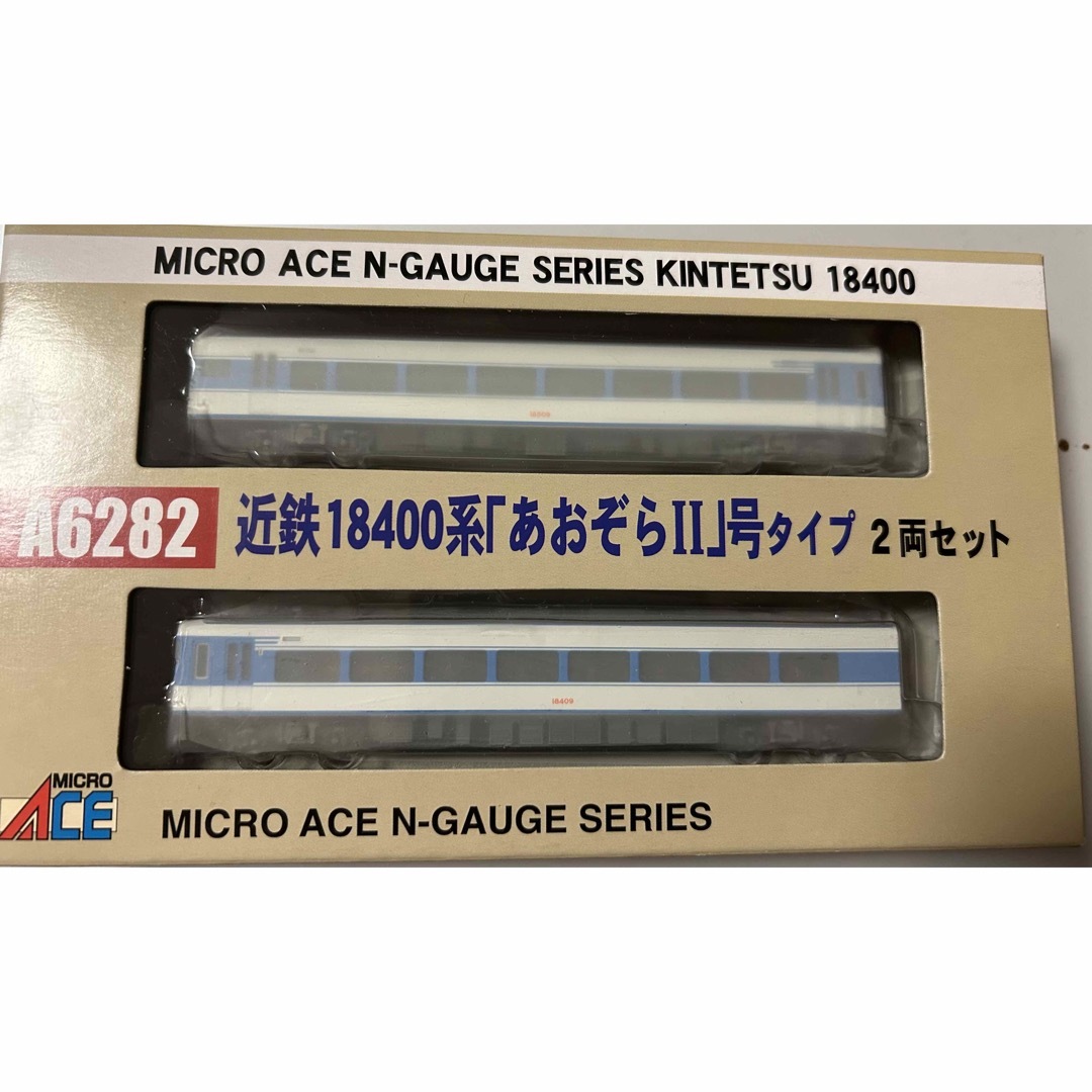 Micro ACE(マイクロエース)のマイクロエース A6282 近鉄18400系「あおぞらⅡ」号タイプ 2両Ｓ エンタメ/ホビーのおもちゃ/ぬいぐるみ(鉄道模型)の商品写真