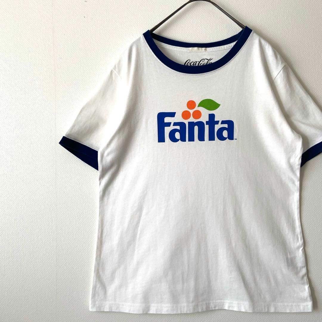 GU(ジーユー)のFanta　古着　レディース　ファンタ　リンガーTシャツ　コカコーラ　アメカジ レディースのトップス(Tシャツ(半袖/袖なし))の商品写真