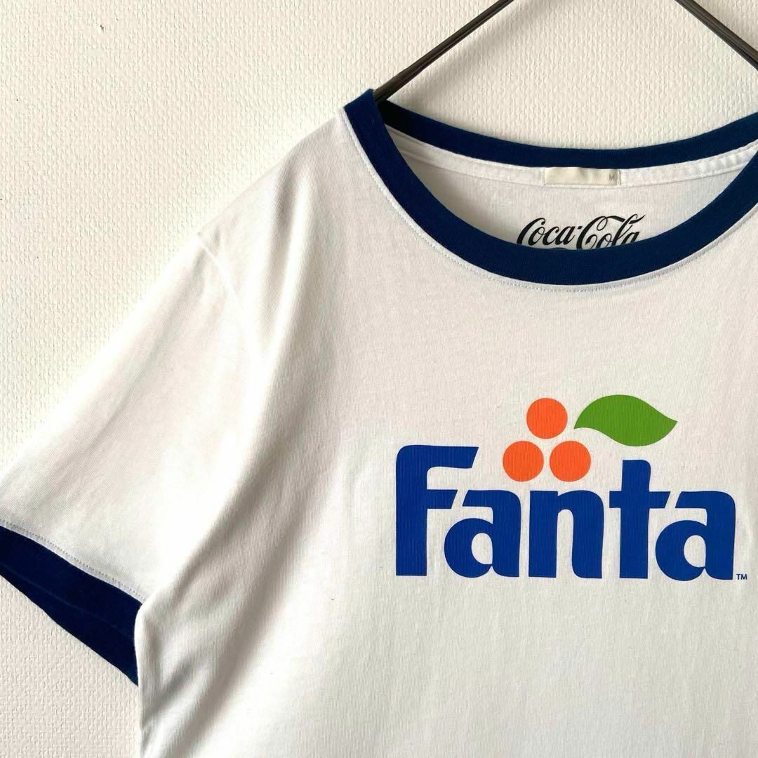 GU(ジーユー)のFanta　古着　レディース　ファンタ　リンガーTシャツ　コカコーラ　アメカジ レディースのトップス(Tシャツ(半袖/袖なし))の商品写真