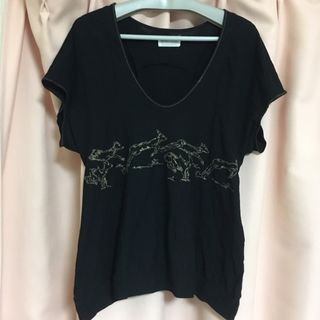 ツモリチサト(TSUMORI CHISATO)のツモリチサト トップス オオカミ(Tシャツ(半袖/袖なし))