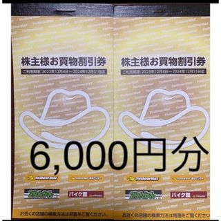 イエローハット  株主優待  6,000円分(その他)