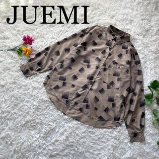 ジュエミ(JUEMI)の【即完売】JUEMI　ジュエミ　総柄長袖シャツ　ブラウス　ベージュ(シャツ/ブラウス(長袖/七分))