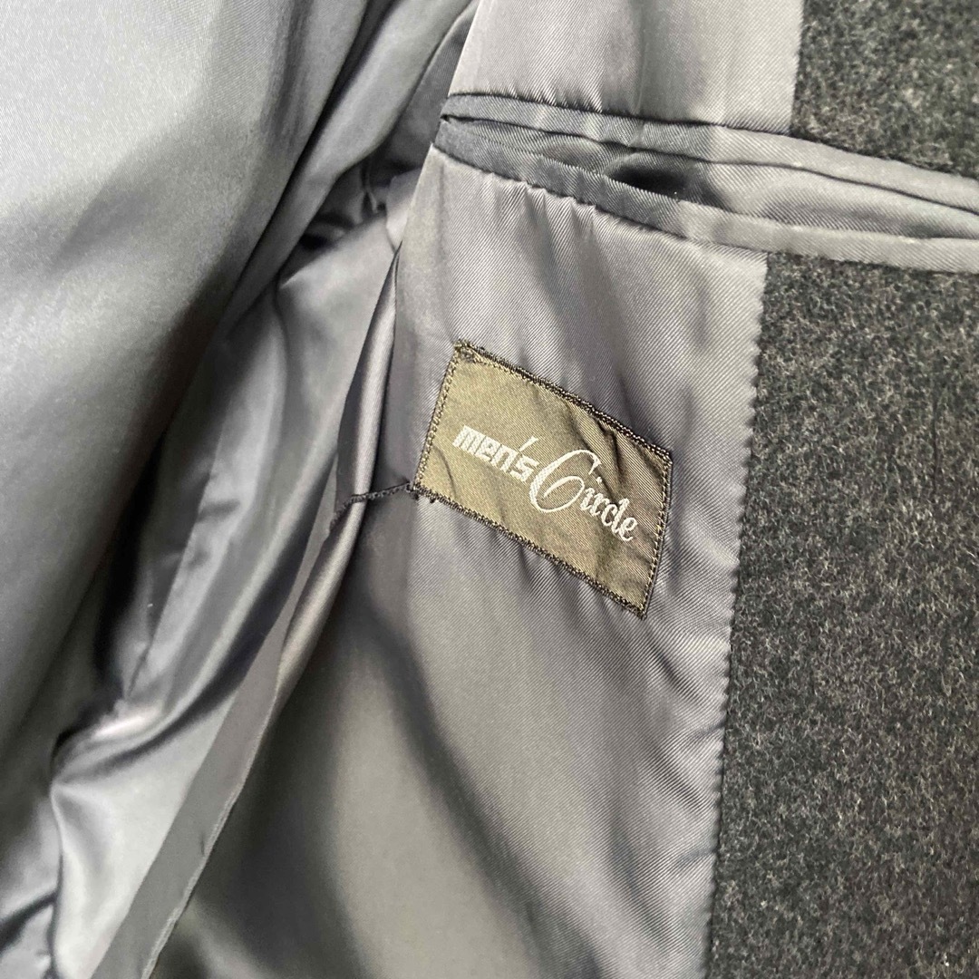 ヴィンテージ ユーズド 古着 ダブルブレスト チェスターコート ウール メンズのジャケット/アウター(チェスターコート)の商品写真