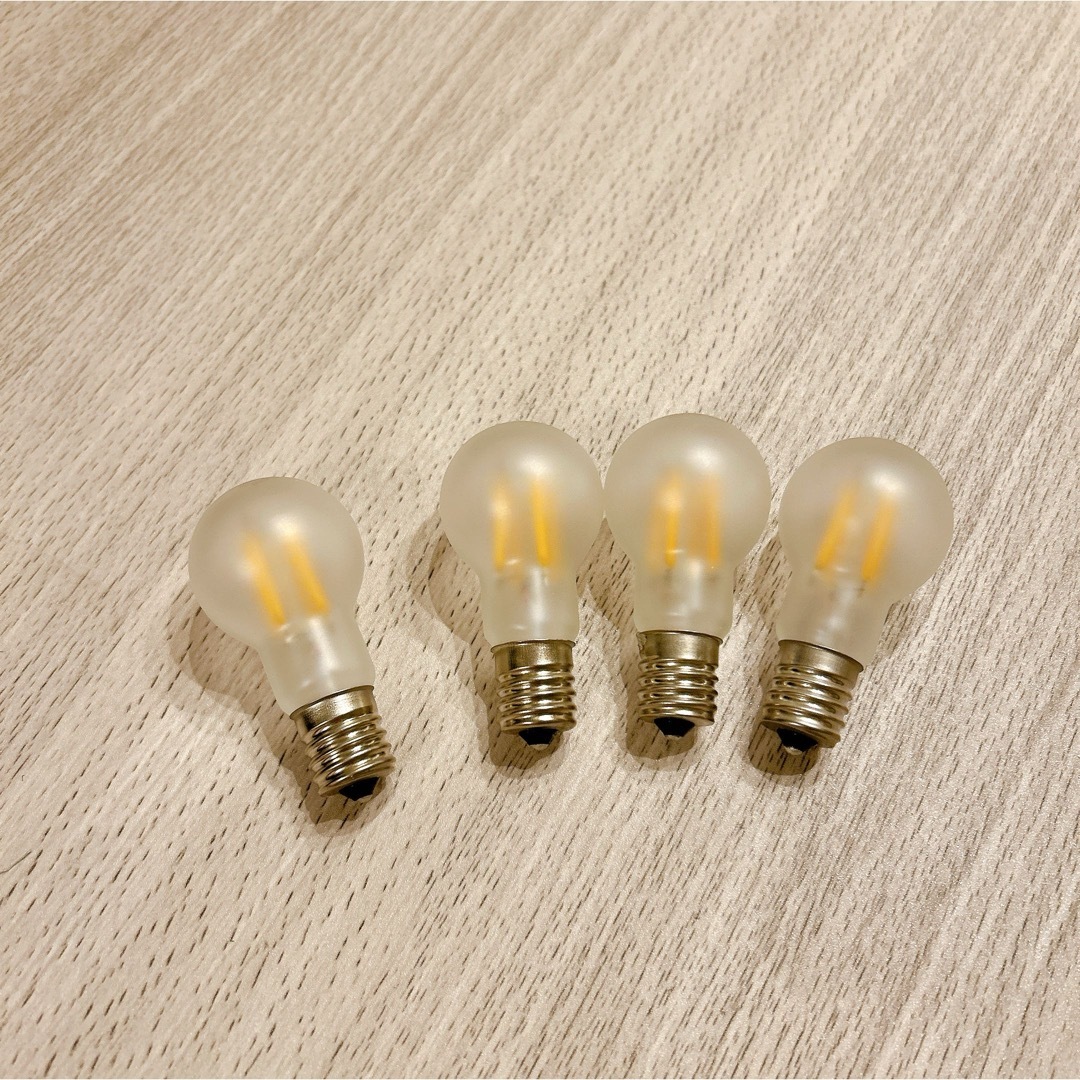 LED電球 E17口金 40W形 電球色相当 全方向タイプ 4個セット インテリア/住まい/日用品のライト/照明/LED(蛍光灯/電球)の商品写真