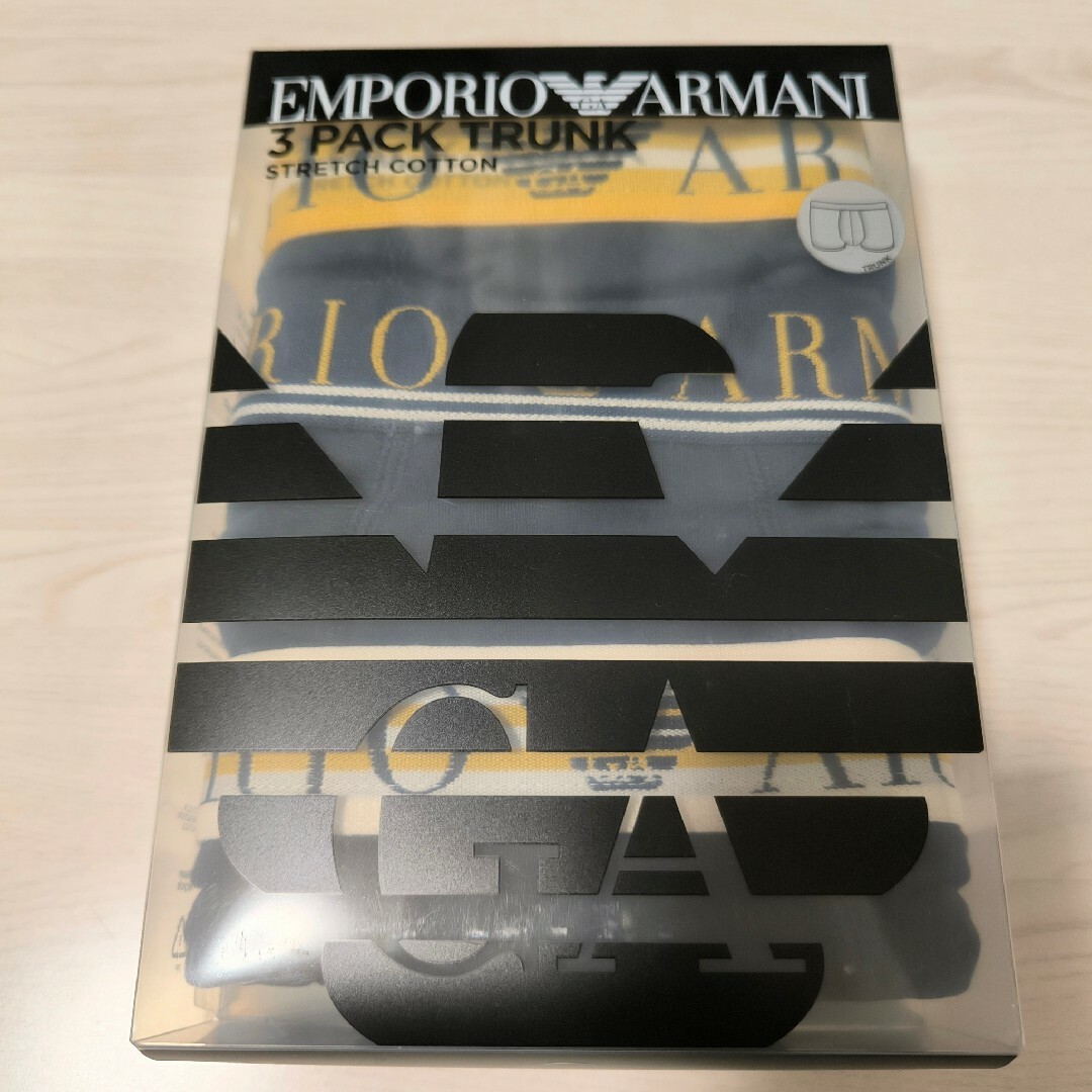 Emporio Armani(エンポリオアルマーニ)の【3枚】EMPORIO ARMANI ボクサーパンツ 54087237 M メンズのアンダーウェア(ボクサーパンツ)の商品写真