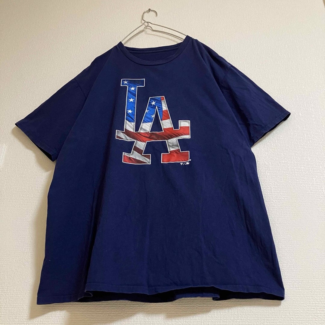 MLB(メジャーリーグベースボール)のMLB星条旗ロサンゼルスドジャースメジャーリーグTシャツtシャツオーバーサイズ メンズのトップス(Tシャツ/カットソー(半袖/袖なし))の商品写真