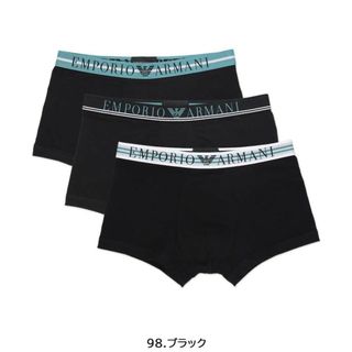 エンポリオアルマーニ(Emporio Armani)の【3枚】EMPORIO ARMANI ボクサーパンツ 54087237 M(ボクサーパンツ)