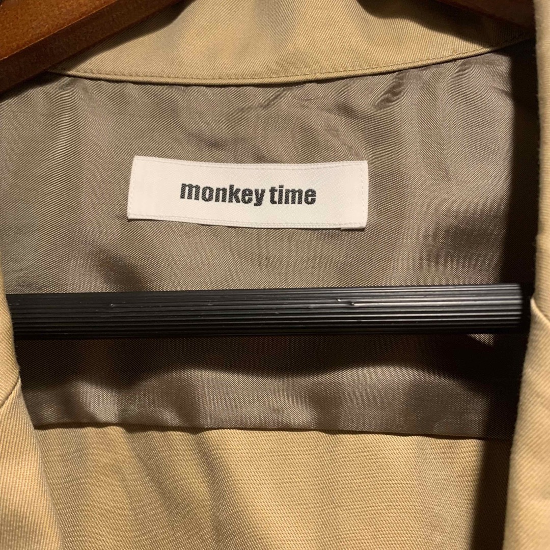 MONKEY TIME（UNITED ARROWS）(モンキータイム)のmonkey time GABA LAPEL セットアップ　ベージュ メンズのトップス(シャツ)の商品写真