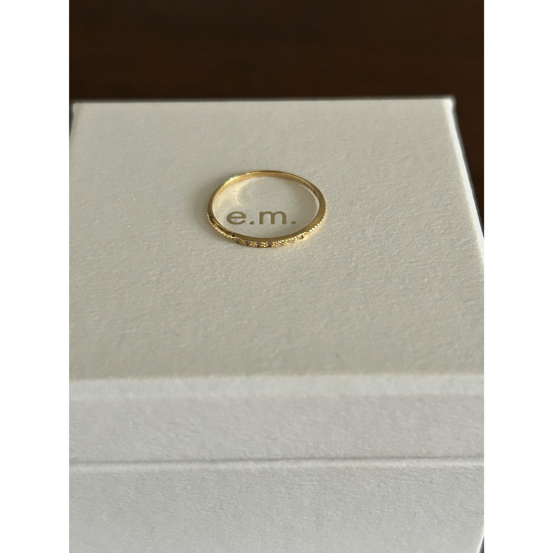 e.m. gold ダイヤモンド イエローゴールド ピンキーリング 3号 e.m. gold ダイヤモンド イエローゴールド ピンキーリング 3号
