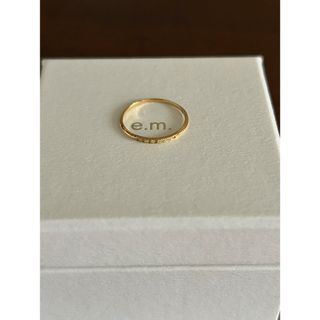 イーエム(e.m.)のe.m. gold ダイヤモンド　イエローゴールド　ピンキーリング　3号(リング(指輪))