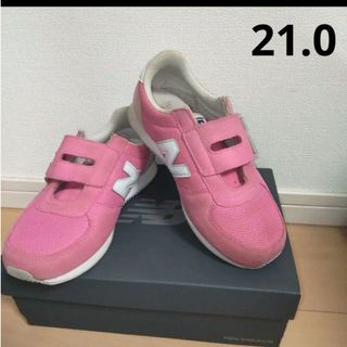 ニューバランス(New Balance)の美品◆21.0　スニーカー　ニューバランス　New Balance　ピンク(スニーカー)