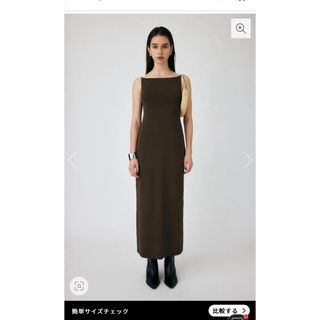 マウジー(moussy)のmoussy BACKLESS KNIT ドレス ワンピース(ロングワンピース/マキシワンピース)