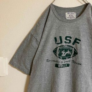 チャンピオン(Champion)のチャンピオン超オーバーサイズサウスフロリダ大学カレッジTシャツtシャツ目玉ロゴ(Tシャツ/カットソー(半袖/袖なし))