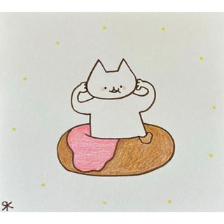 【365】【猫の絵】手描きイラスト原画(アート/写真)