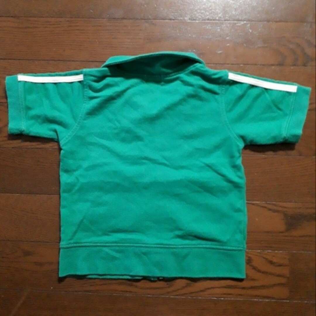 半袖 ジップアップ 80 カーディガン Tシャツ ジャージ風 トラックジャケット キッズ/ベビー/マタニティのベビー服(~85cm)(Ｔシャツ)の商品写真