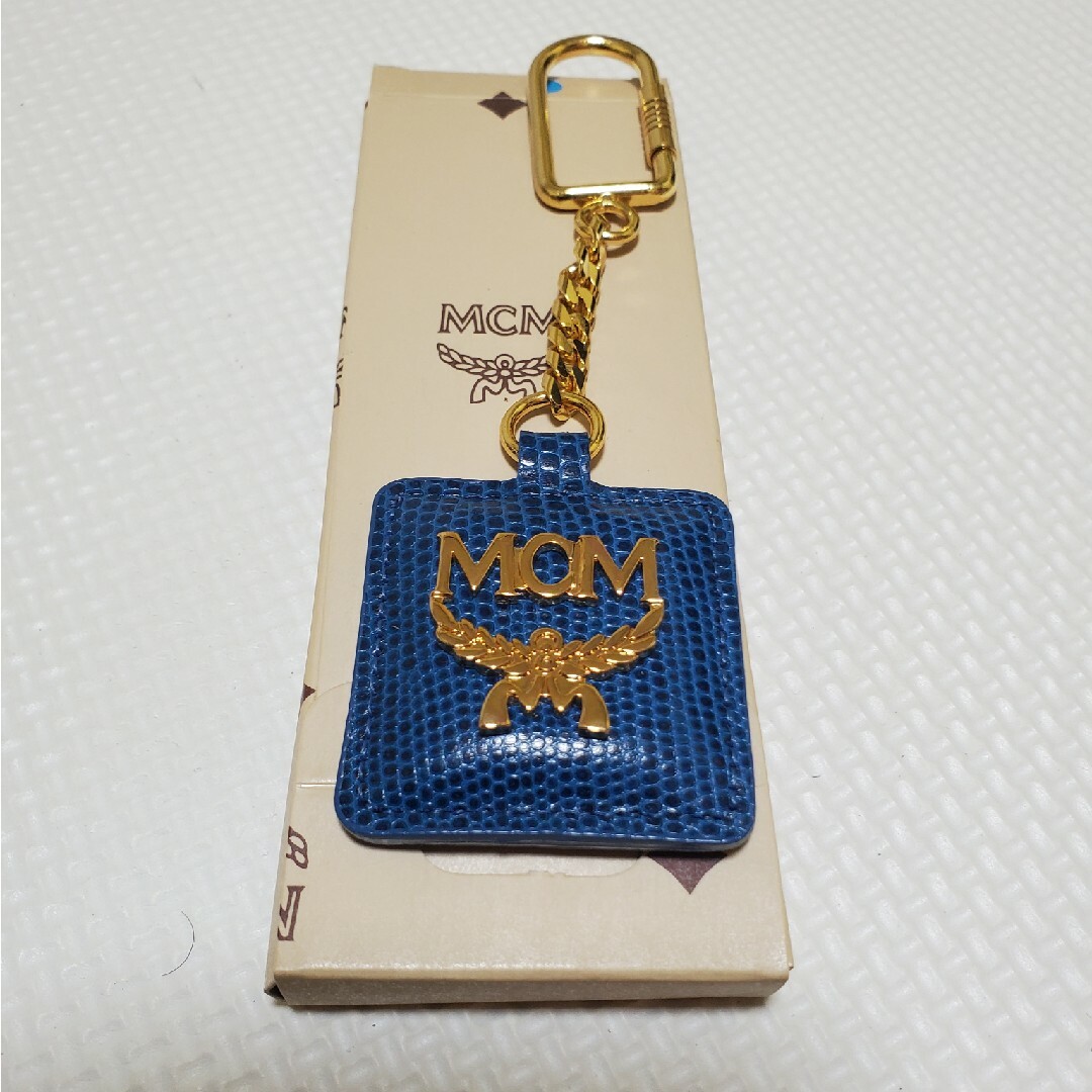 MCM(エムシーエム)のMCM❣️キーホルダー　ブルー　希少　１点限り　エムシーエム　キーリング メンズのファッション小物(キーホルダー)の商品写真