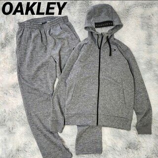 オークリー(Oakley)のOAKLEY セットアップ スウェット テックフリース パーカー グレー(パーカー)
