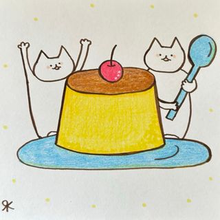 【366】【猫の絵】手描きイラスト原画(アート/写真)