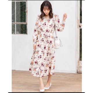 fifth   ロングシャツワンピース　花柄