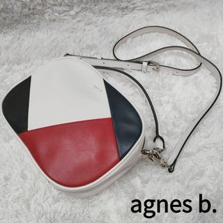 アニエスベー(agnes b.)の【極美品】アニエスベー レザー ショルダーバッグ マルチカラー 3way(ショルダーバッグ)