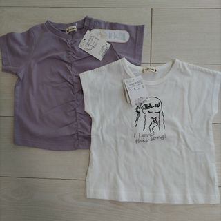 ブランシェス(Branshes)のブランシェス 新品タグ付きTシャツ2枚セット 90(Tシャツ/カットソー)