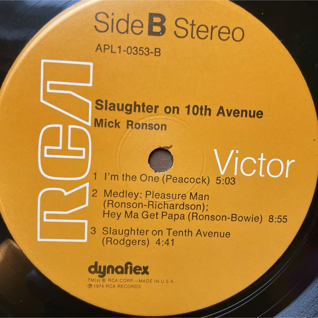 MICK RONSON Slaughter On 10th Avenue LP エンタメ/ホビーのエンタメ その他(その他)の商品写真