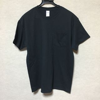 ギルタン(GILDAN)の新品 GILDAN ギルダン 半袖Tシャツ ポケット付き ブラック 黒 L(Tシャツ/カットソー(半袖/袖なし))