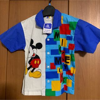 東京ディズニーランド　ミッキーマウス半袖シャツ　110(ブラウス)