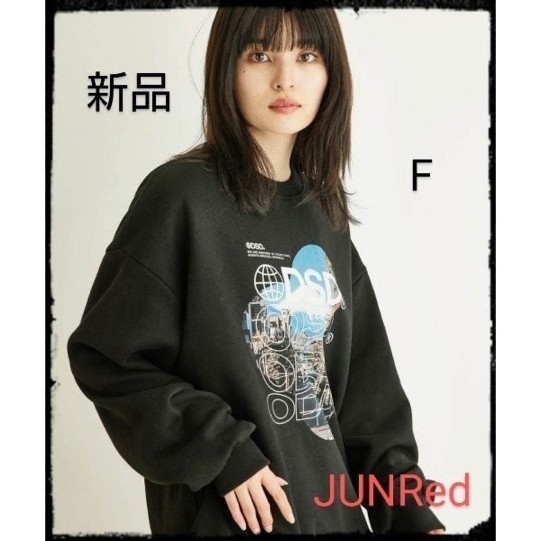 JUNRED(ジュンレッド)の【新品】WORLD DIGITAL PRINTING SWEAT SHIRTS レディースのトップス(トレーナー/スウェット)の商品写真