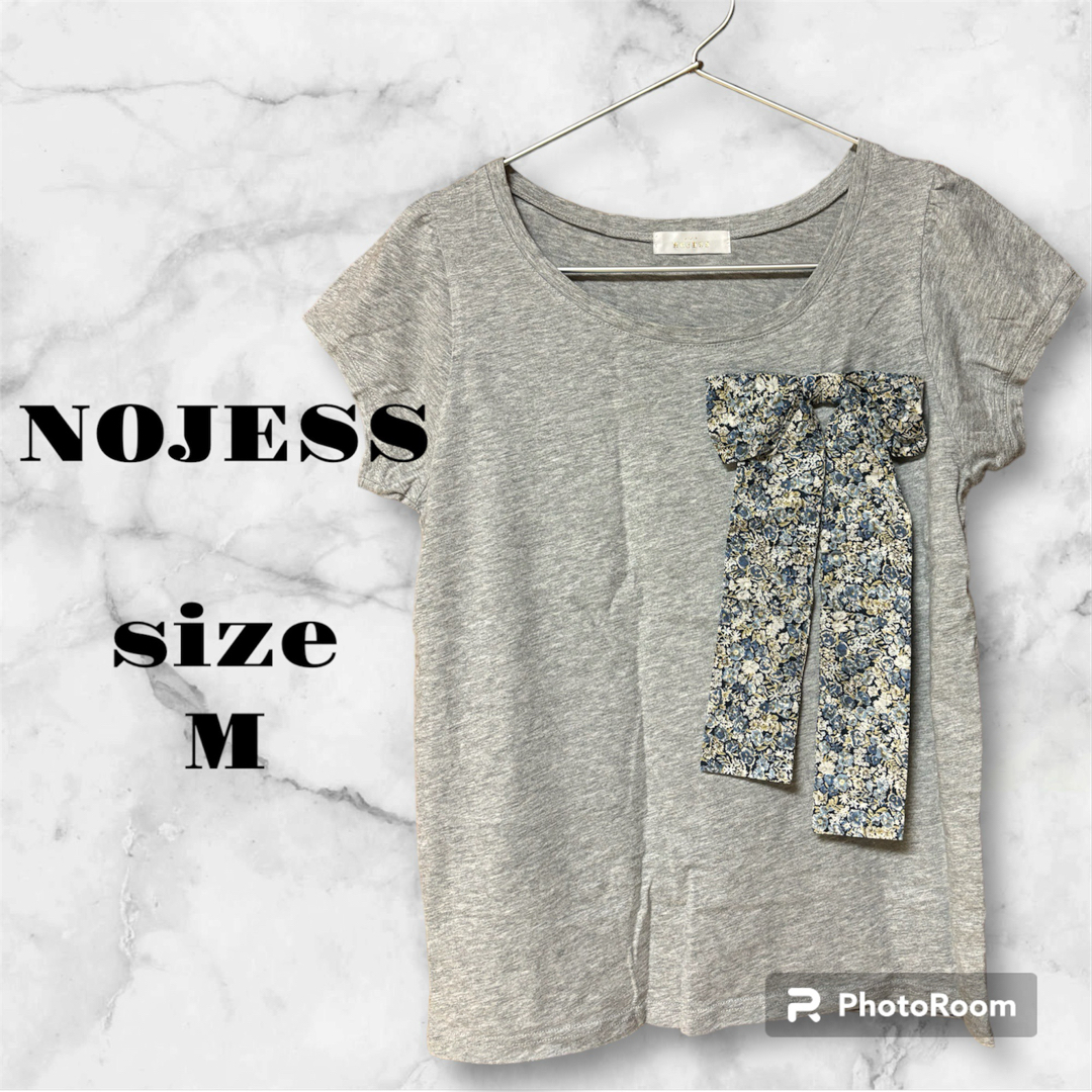 NOJESS(ノジェス)のNOJESS リボンTシャツ レディースのトップス(Tシャツ(半袖/袖なし))の商品写真